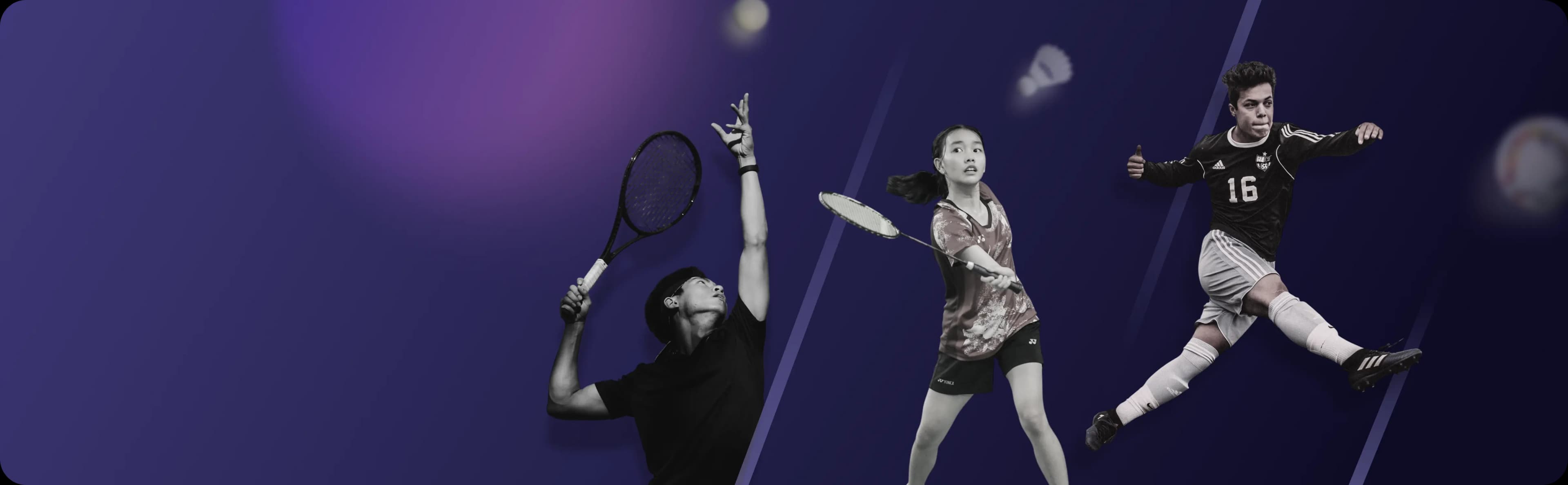 Sports promotional banner